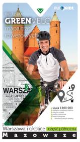 Okładka książki Warszawa i okolice mapa tras rowerowych