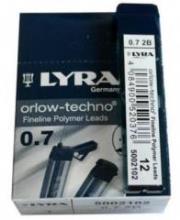 Opakowanie Wkłady grafitowe 2B 0,7mm (12szt)