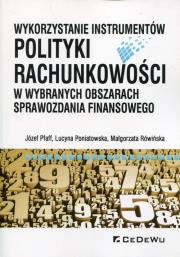 Okładka książki Wykorzystanie instrumentów polityki rachunkowości
