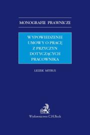 Okładka książki Wypowiedzenie umowy o pracę z przyczyn dotyczących pracownika
