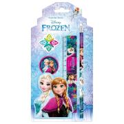 Opakowanie Zestaw 4 przyborów szkolnych Kraina Lodu24 DERFORM