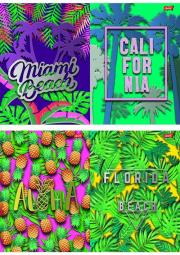 Opakowanie Zeszyt A5 w linie 60 kartek Holiday 10 sztuk mix