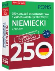 250 ćwiczeń ze słownictwa Niemiecki+ 250 zagadek. Autor: praca zbiorowa. Dadada.pl Okładka książki 250 ćwiczeń ze słownictwa Niemiecki+ 250 zagadek
