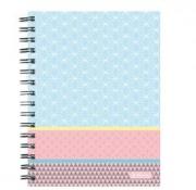 Opakowanie Brulion na spirali okładka twarda 100 A5 kratka Graphic Pastell Niebieski