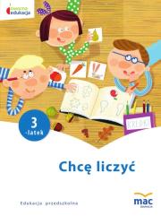 Chcę liczyć. Trzylatek. Autor: Beata Szurowska. Dadada.pl Okładka książki Chcę liczyć. Trzylatek