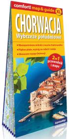 Okładka książki Chorwacja Wybrzeże południowe; laminowany map&guide XL (2w1: przewodnik i mapa)