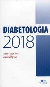 Diabetologia 2018. Autor: Leszek Czupryniak (red.), Krzysztof Strojek. Dadada.pl Okładka książki Diabetologia 2018
