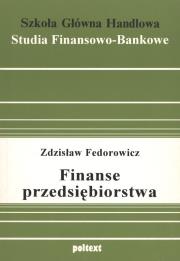 Okładka książki FINANSE PRZEDSIĘBIORSTWA