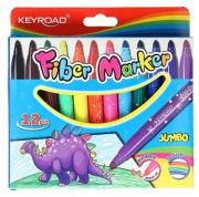 Opakowanie Flamastry Jumbo Keyroad 5mm 12 kolorów