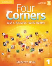 Four Corners 1 Student's Book with Self-study CD-ROM. Autor: Jack C. Richards and Carlos Barbisan, Bohlke David. Dadada.pl Okładka książki Four Corners 1 Student's Book with Self-study CD-ROM