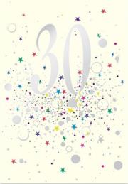 Opakowanie Karnet B6 z kopertą Urodziny 30