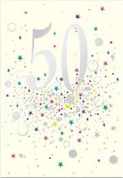 Opakowanie Karnet B6 z kopertą Urodziny 50