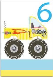 Opakowanie Karnet B6 z kopertą Urodziny 6 chłopiec