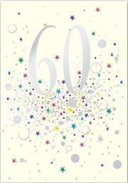 Opakowanie Karnet B6 z kopertą Urodziny 60