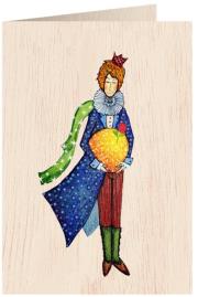 Opakowanie Karnet drewniany C6 + koperta Mały Książę