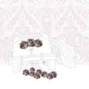 Opakowanie Karnet Swarovski kwadrat Ślub samochód