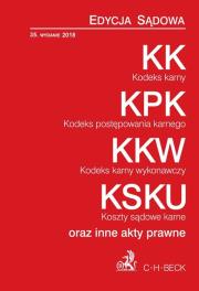 Okładka książki Kodeks karny Kodeks postępowania karnego Kodeks karny wykonawczy Koszty sądowe karne oraz inne ak