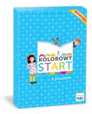 Kolorowy start z plusem. Sześciolatek. Pakiet. Autor: Wiesława Żaba-Żabińska. Dadada.pl Okładka książki Kolorowy start z plusem. Sześciolatek. Pakiet