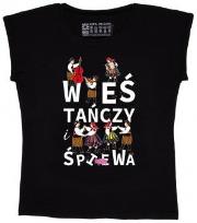 Opakowanie Koszulka FOLK damska czarna M - Wieś tańczy i...