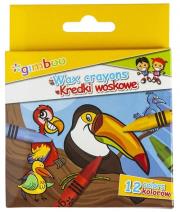 Opakowanie Kredki świecowe GIMBOO 12 kolorów 36 sztuk