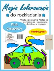 Magia kolorowania dla chłopca. Autor: Wileńska Agnieszka. Dadada.pl Okładka książki Magia kolorowania dla chłopca