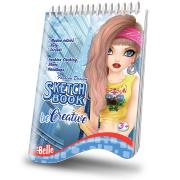 Malowanka kreatywna modna odzież, buty, torebki. Belle. Autor: MS542. Dadada.pl Okładka książki Malowanka kreatywna modna odzież, buty, torebki. Belle