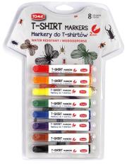 Opakowanie Marker T-shirt do odzieży blister 8 kolorów