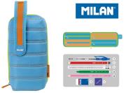 Opakowanie Multipiórnik MILAN owalny z 4 piórnikami COLOURS niebieski