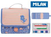 Opakowanie Multipiórnik MILAN z 2 piórnikami COCONUT róż