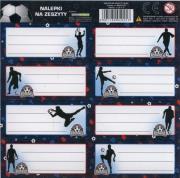 Opakowanie Nalepki na zeszyty Piłka 8x50 sztuk mix