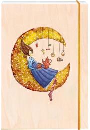 Opakowanie Notatnik ozdobny drewniany A6 Księżyc