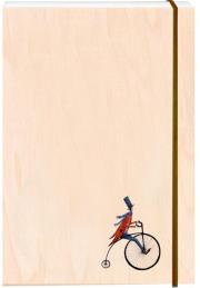 Opakowanie Notatnik ozdobny drewniany A6 Rower retro