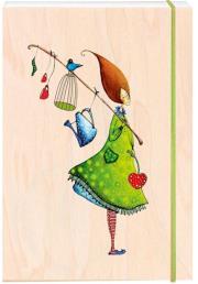 Opakowanie Notatnik ozdobny drewniany A6 Włóczykij