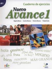 Nuevo Avance 1 Cuaderno de ejercicios. Autor: Blanco 	Begoña, Moreno Concha, Zurita Piedad, Moreno Victoria. Dadada.pl Okładka książki Nuevo Avance 1 Cuaderno de ejercicios