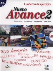 Nuevo Avance 2 Cuaderno de ejercicios. Autor: Blanco 	Begoña, Moreno Concha, Zurita Piedad. Dadada.pl Okładka książki Nuevo Avance 2 Cuaderno de ejercicios
