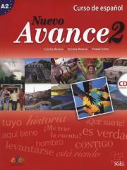 Nuevo Avance 2 Curso de espanol + CD. Autor: Moreno Concha, Moreno Victoria, Zurita Piedad. Dadada.pl Okładka książki Nuevo Avance 2 Curso de espanol + CD