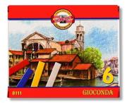 Pastele twarde Gioconda 8111 6 kolorów. Wydawca: Koh-I-Noor. Dadada.pl Opakowanie Pastele twarde Gioconda 8111 6 kolorów
