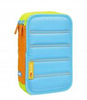 Opakowanie Piórnik 2 poz. z wyprawką Colours niebieski MILAN