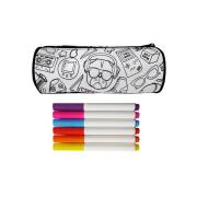 Okładka książki Piórnik do kolorowania z flamastrami pies