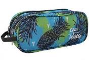 Opakowanie Piórnik saszetka dwukomorowy ananasy