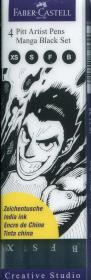 Opakowanie Pitt Artist Pens Manga Black Set