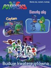 Okładka książki PJ MASKS. Pidżamersi. Bawię się, czytam, buduję. Buduje kwaterę główną .