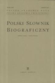 Okładka książki Polski Słownik Biograficzny z.212 T.52/1