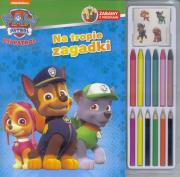 Okładka książki Psi patrol. Na tropie zaadki. Zabawy z kredkami