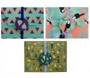 Opakowanie Pudełka prezentowe 3 sztuki Tukany różowe