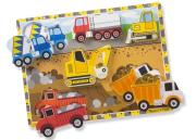 Opakowanie Puzzle drewniane Samochody budowlane