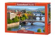 Opakowanie Puzzle View of Bridges in Prague 500