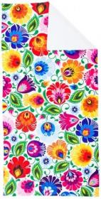 Opakowanie Ręcznik - łowicki biały 70x140 cm FOLKSTAR