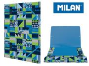 Opakowanie Teczka MILAN A4 cienka z gumką NEW GEO niebieski