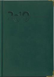 Opakowanie Terminarz 2019 A5 Lux - złocony zielony